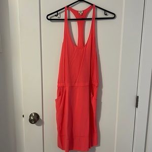 Wilfred 100% silk racer back dress